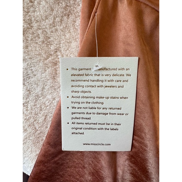 Miss Circle Brigid Coffee Satin Corset Dress Size XL - Picture 10 of 16